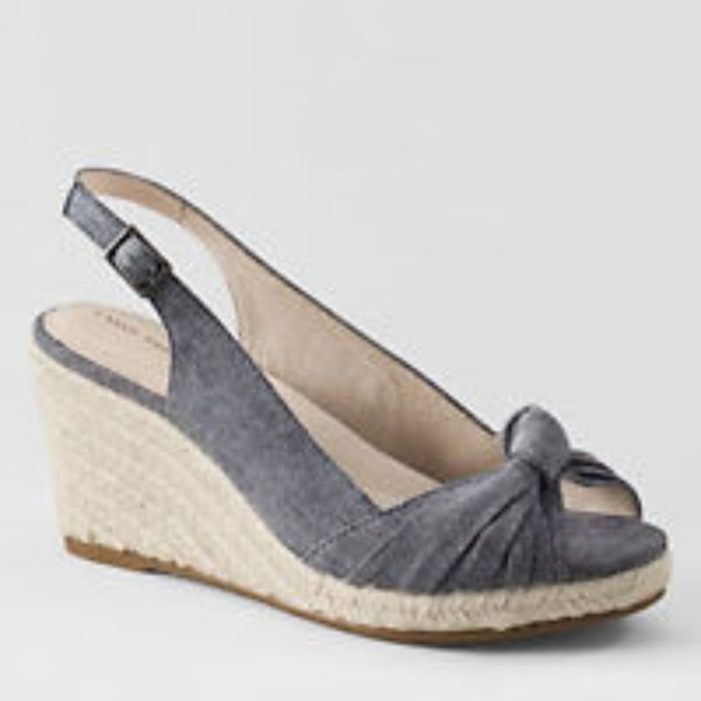 Lands End Chambray Wedges